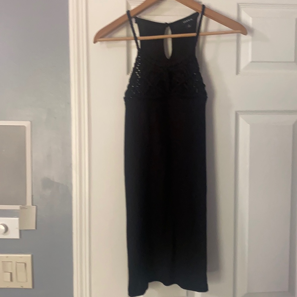 Black boho tank